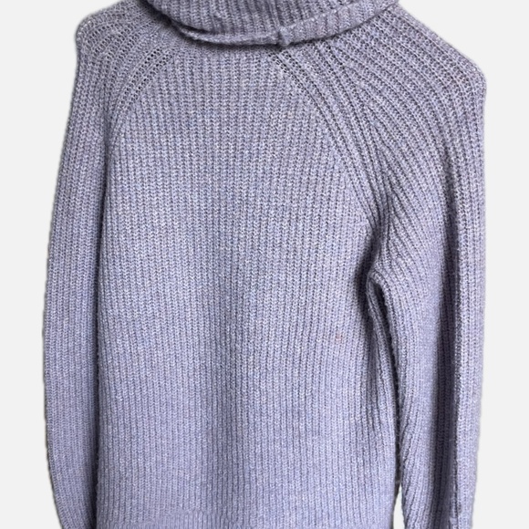 Madewell Wool Heather Wisteria Mercer Turtleneck S - Picture 3 of 4